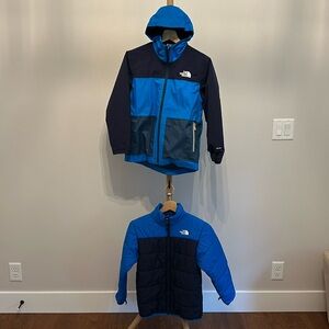 The North Face Kids Blue and Black Jacket Set